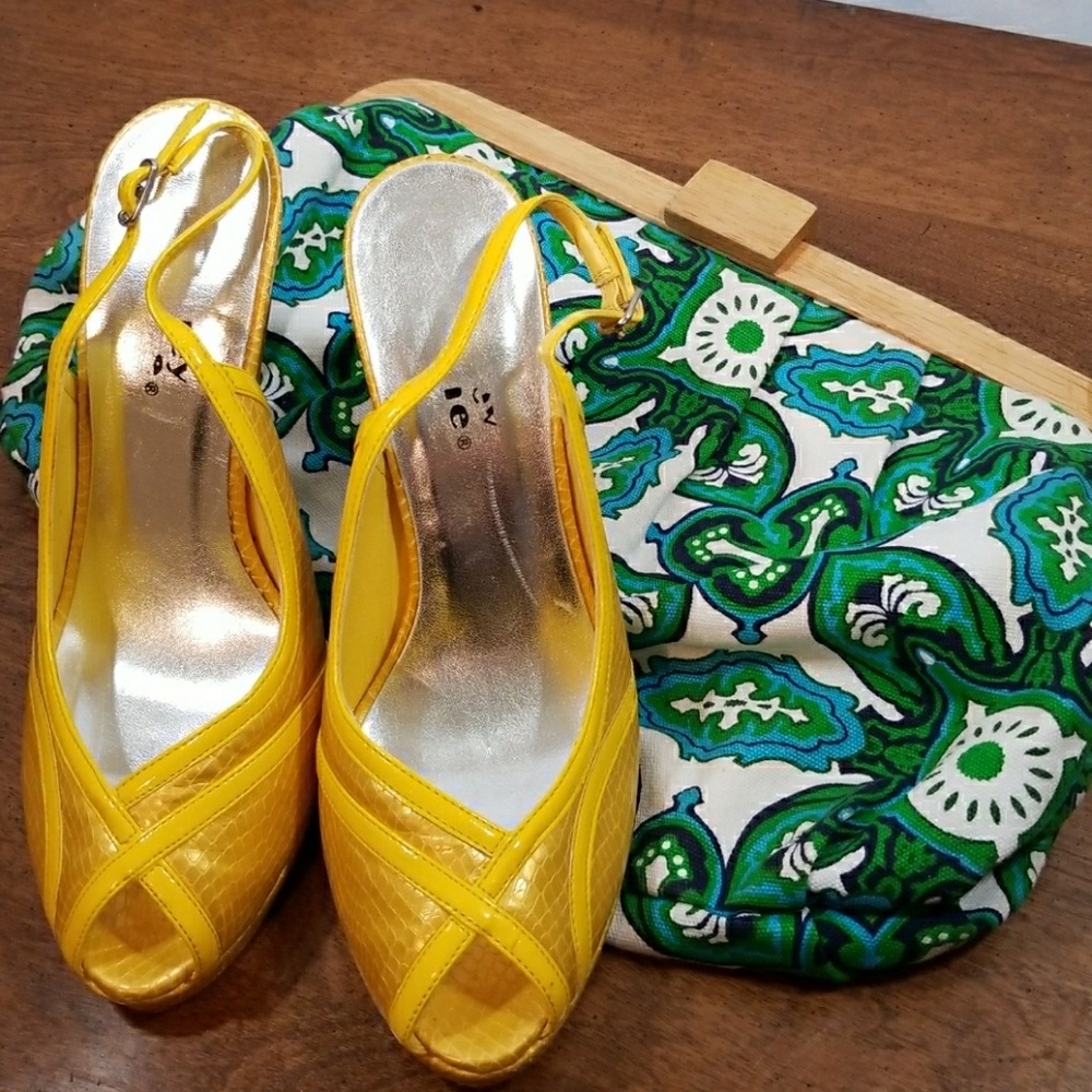 Retro Shoe and Clutch Purse
